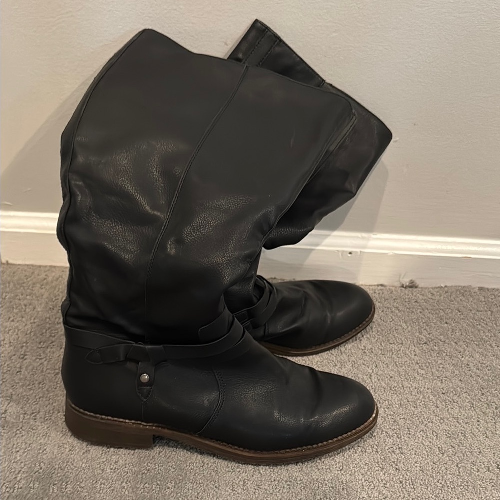 Women's Black Leather Boots